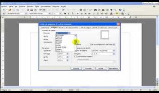 Cómo configurar primera pagina en openoffice