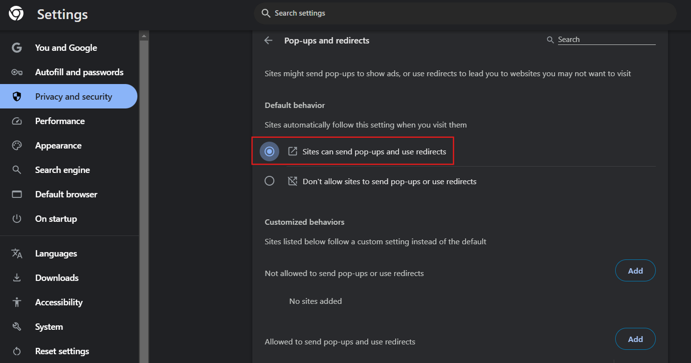 Bloquear pop-ups en Chrome, Edge y Firefox