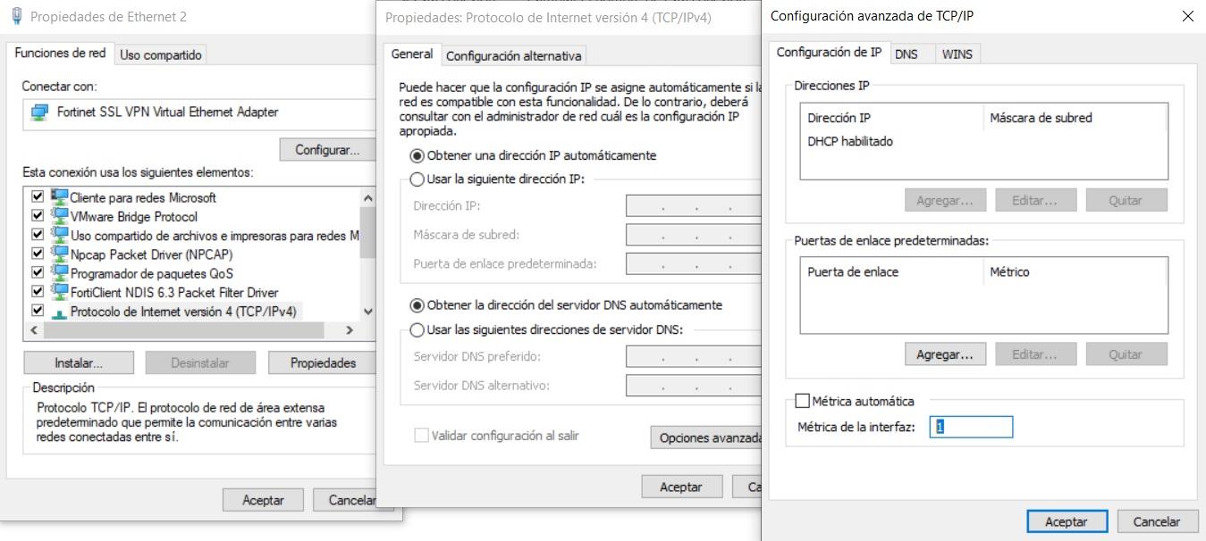 configurar metricas de interfaz en Windows 11