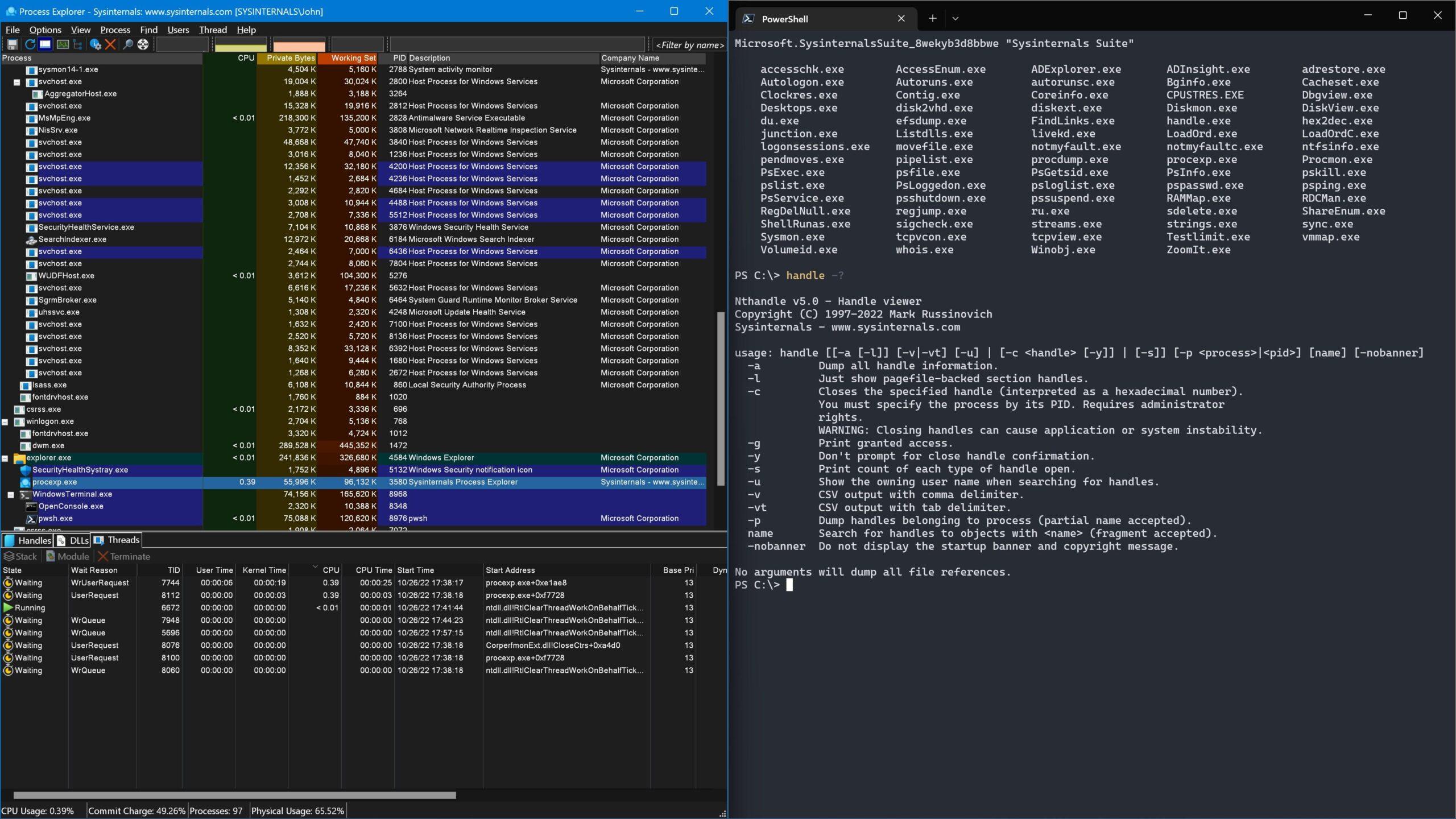 Herramienta pslist en Windows
