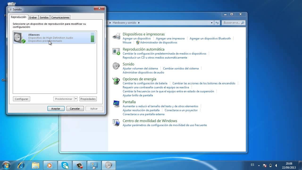 Activar mezcla estéreo y micrófono en Windows