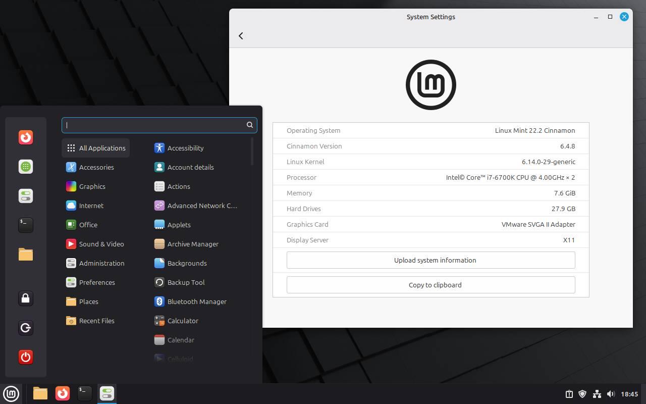 Sistema Linux Mint