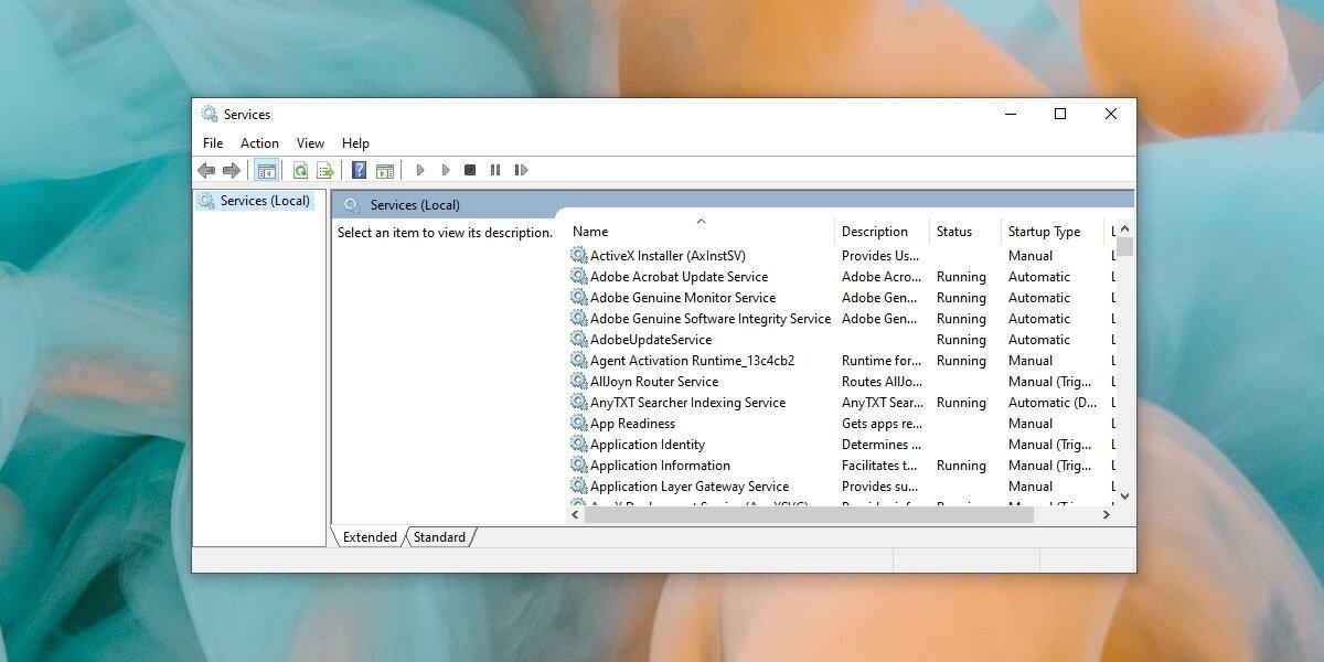Servicios por usuario en Windows