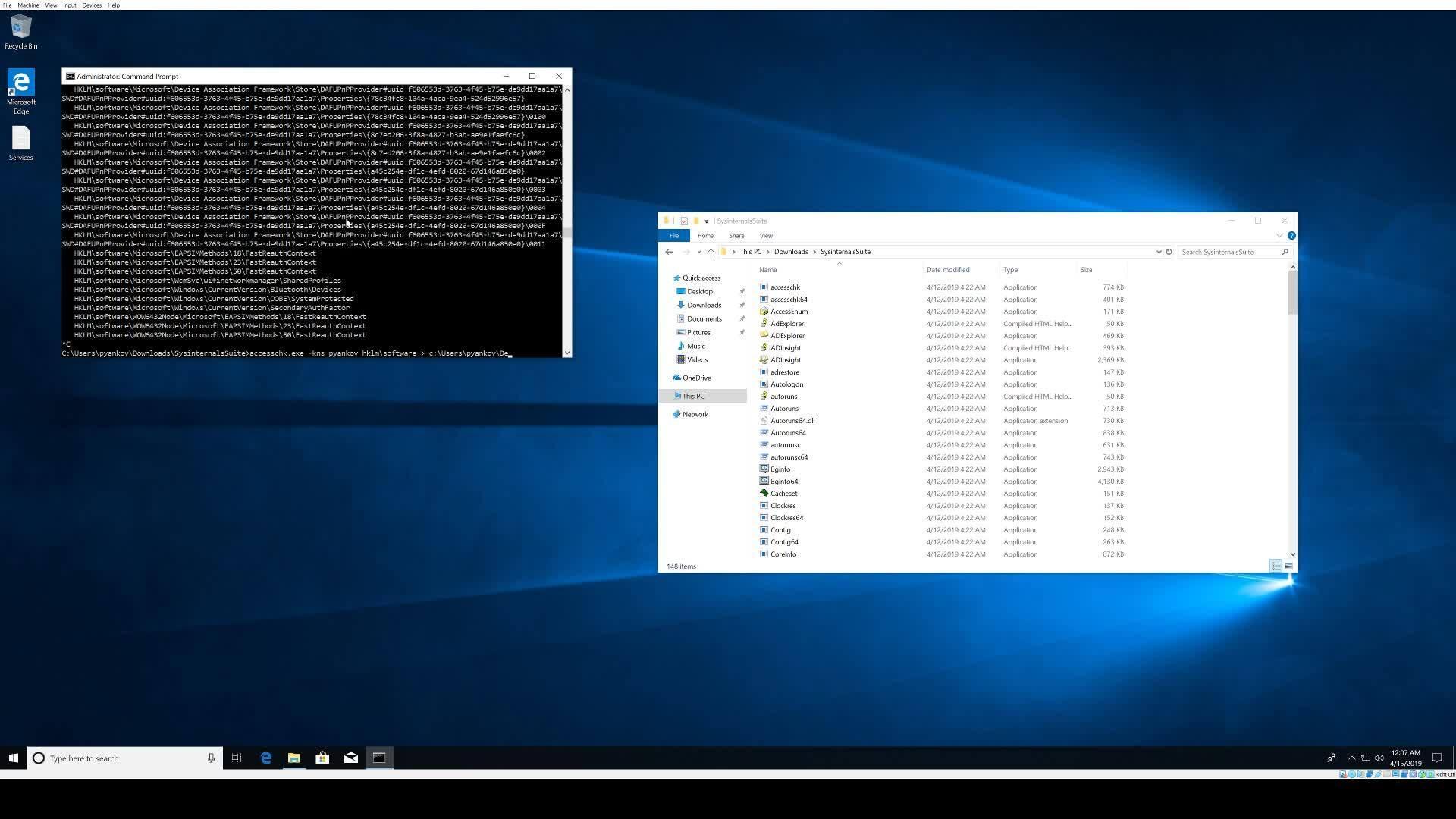 Tutorial AccessEnum Windows