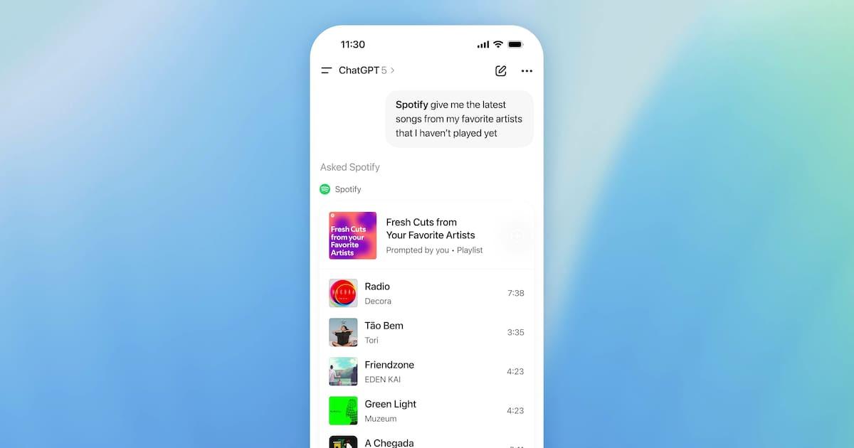 Socios iniciales de apps en ChatGPT