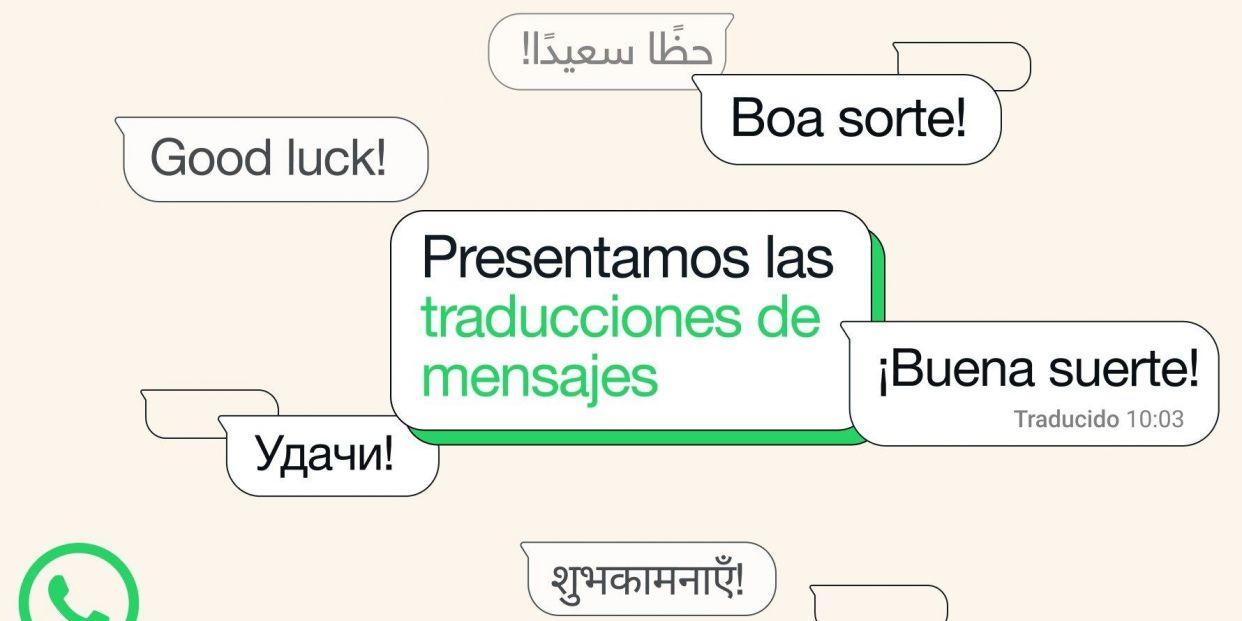 Función de traducir en WhatsApp