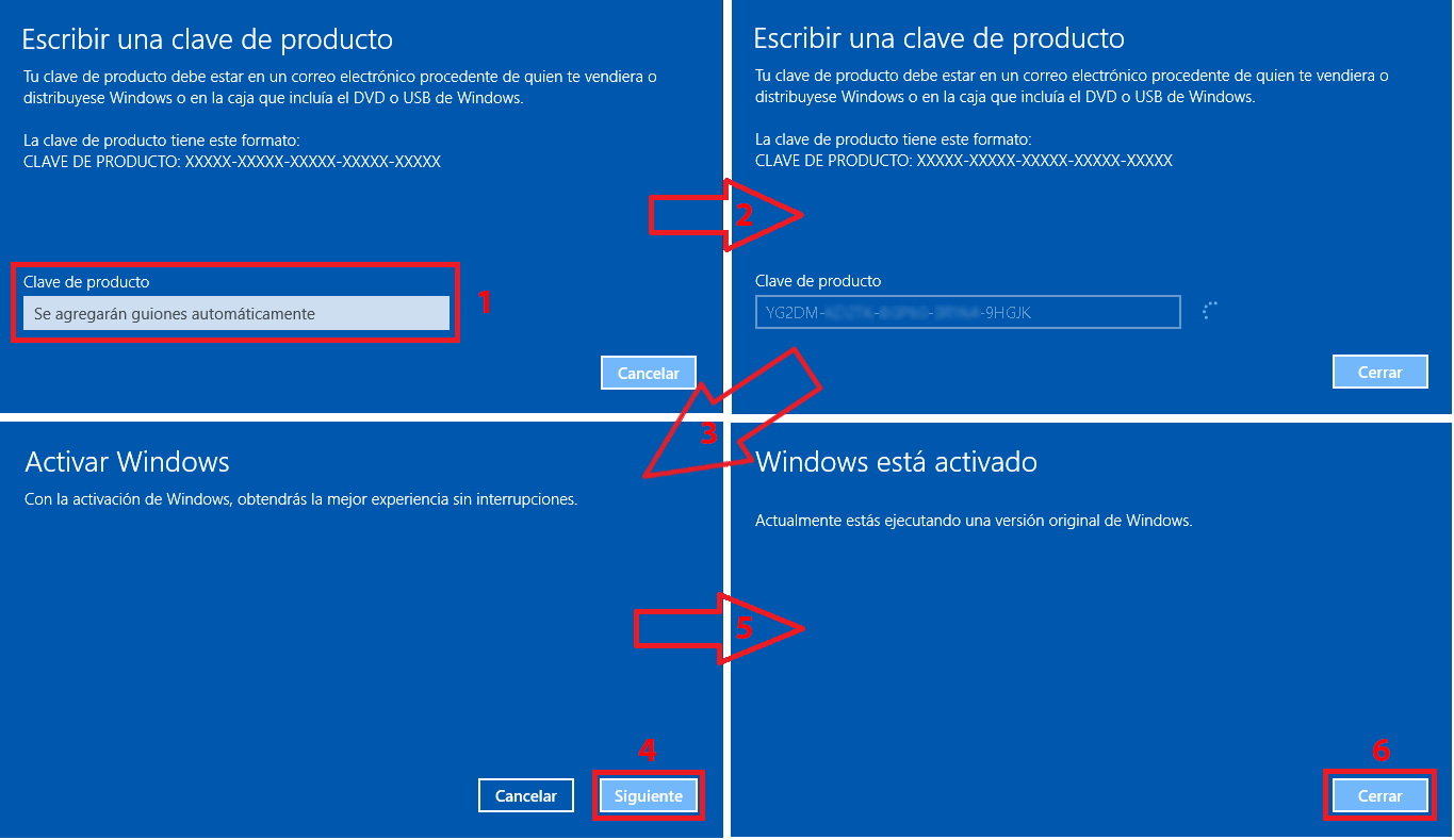 cambiar la clave de Windows