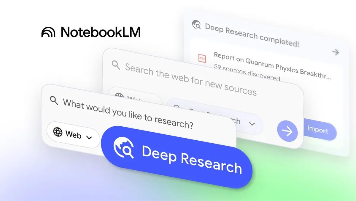 Deep Research integrado en NotebookLM