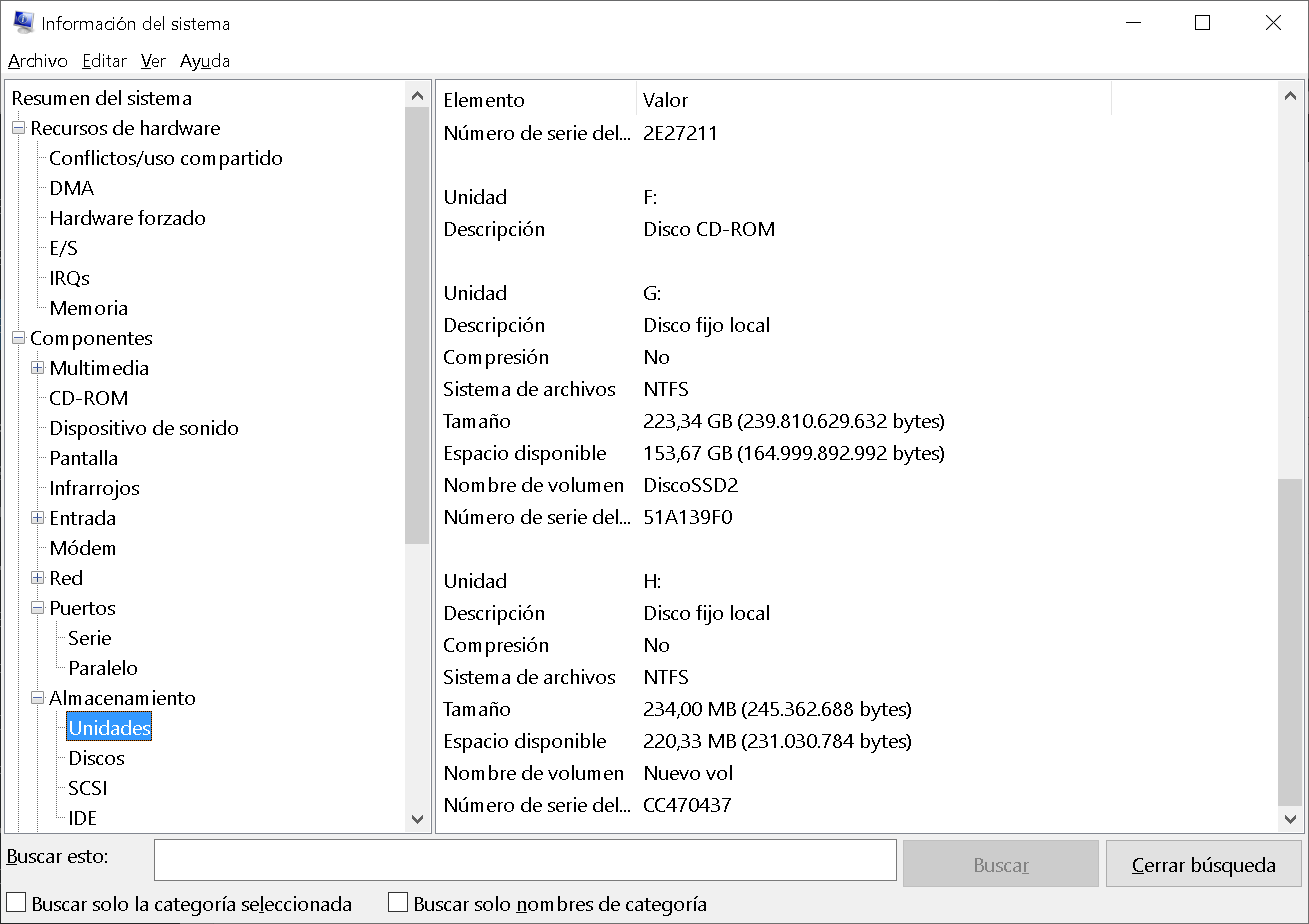 Exportar informe Msinfo32