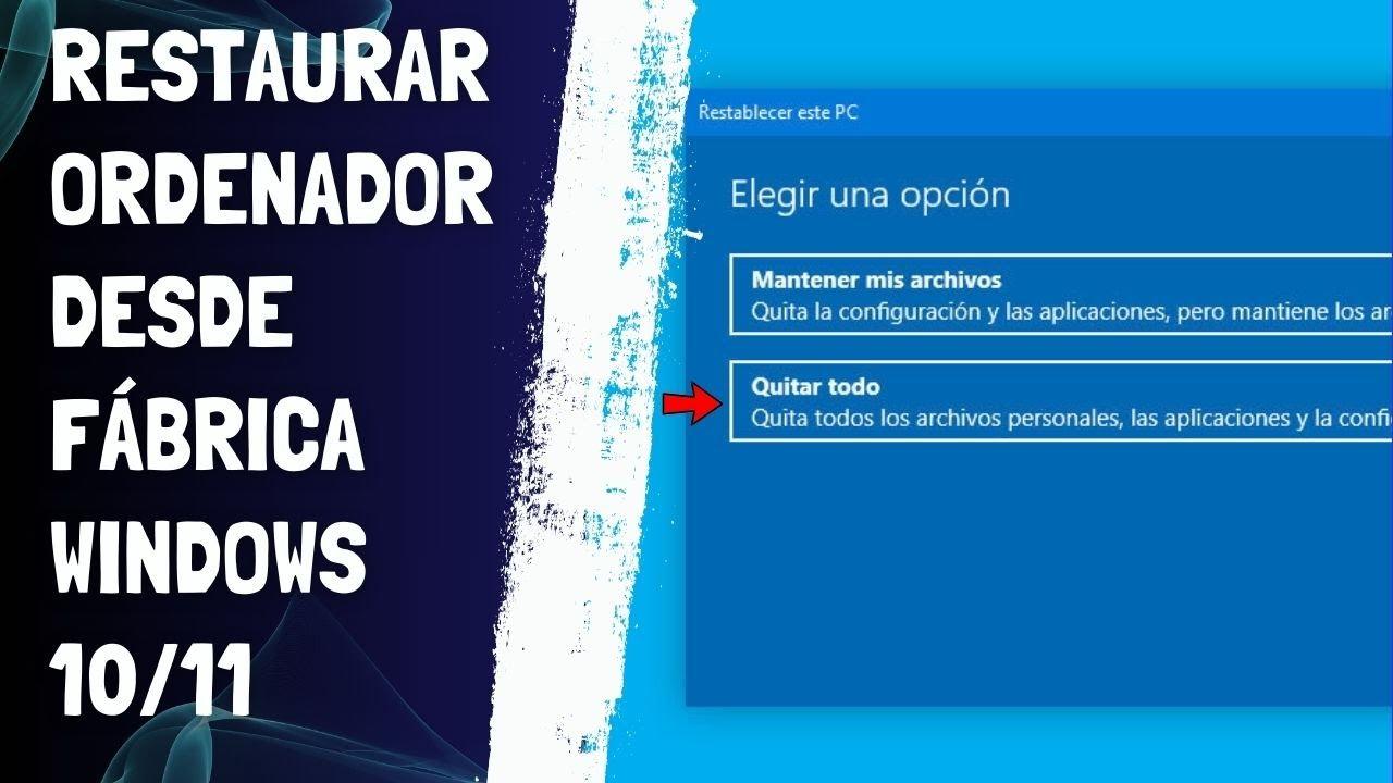 Preparar copia de seguridad antes de restablecer Windows 11