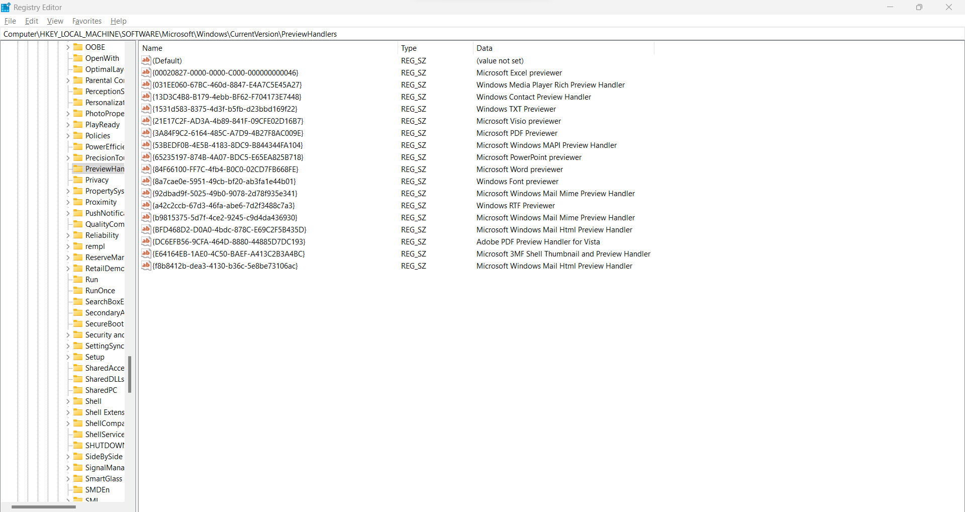Causas del error PDF Preview Handler
