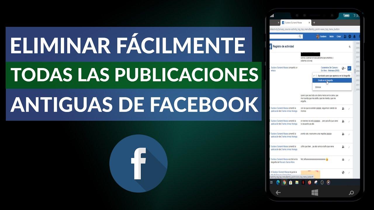 Registro de actividad y papelera en Facebook