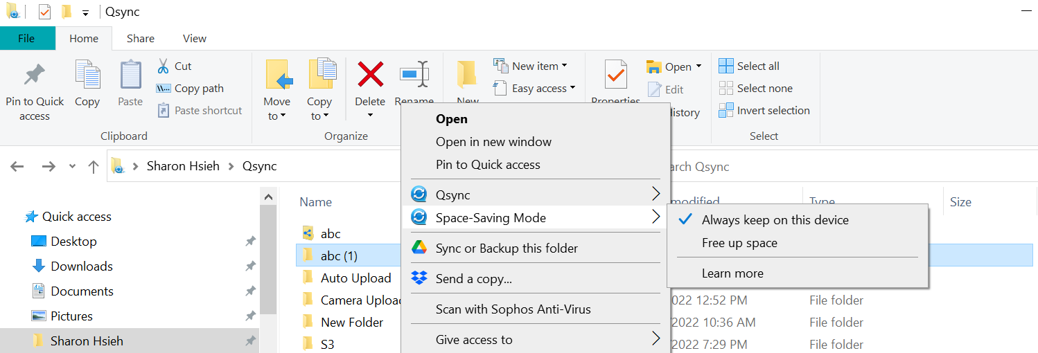 Configurar Qsync en Windows