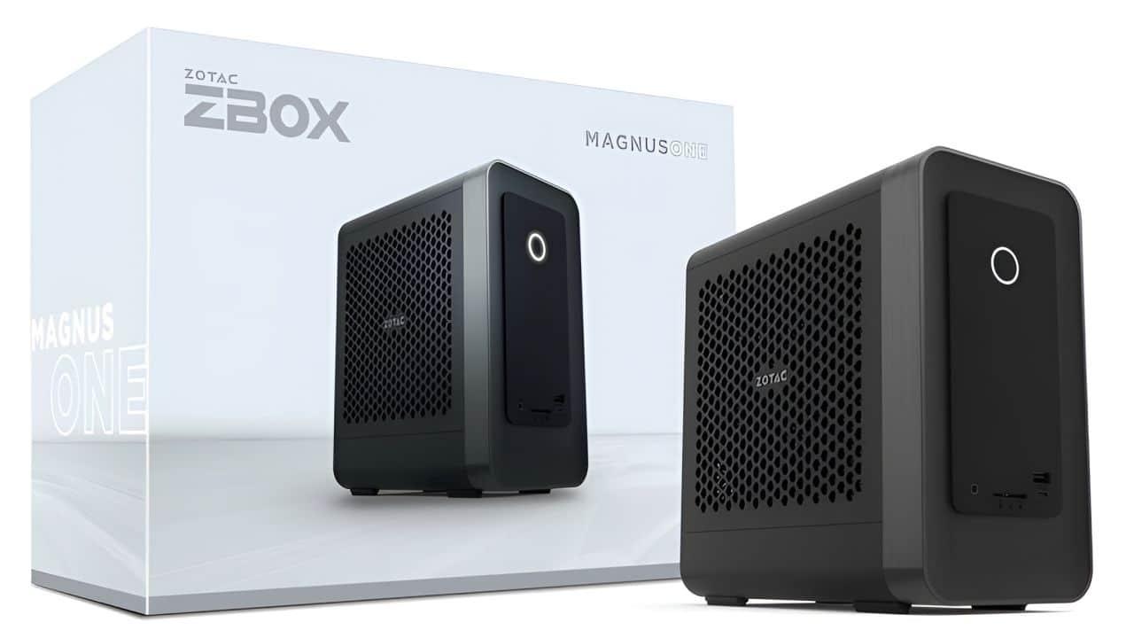 interior mini PC Zotac Magnus con RTX 5060 Ti