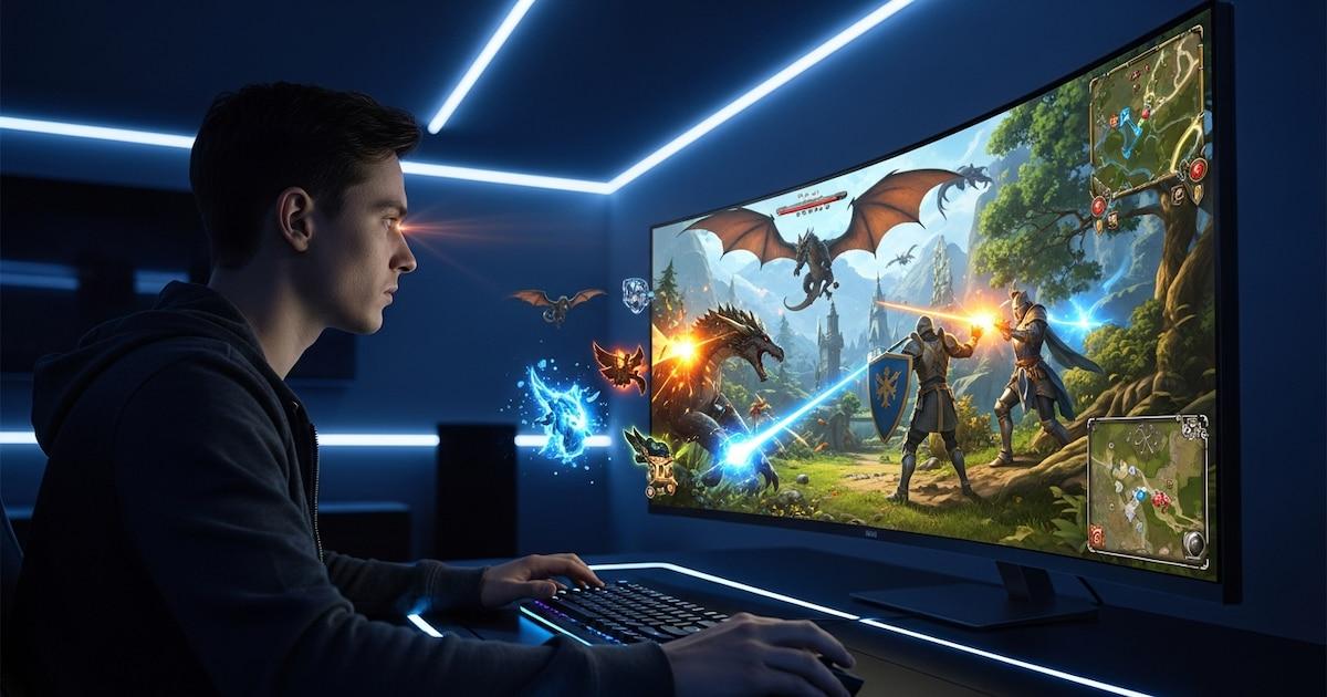 monitor 6K 3D sin gafas con alta frecuencia