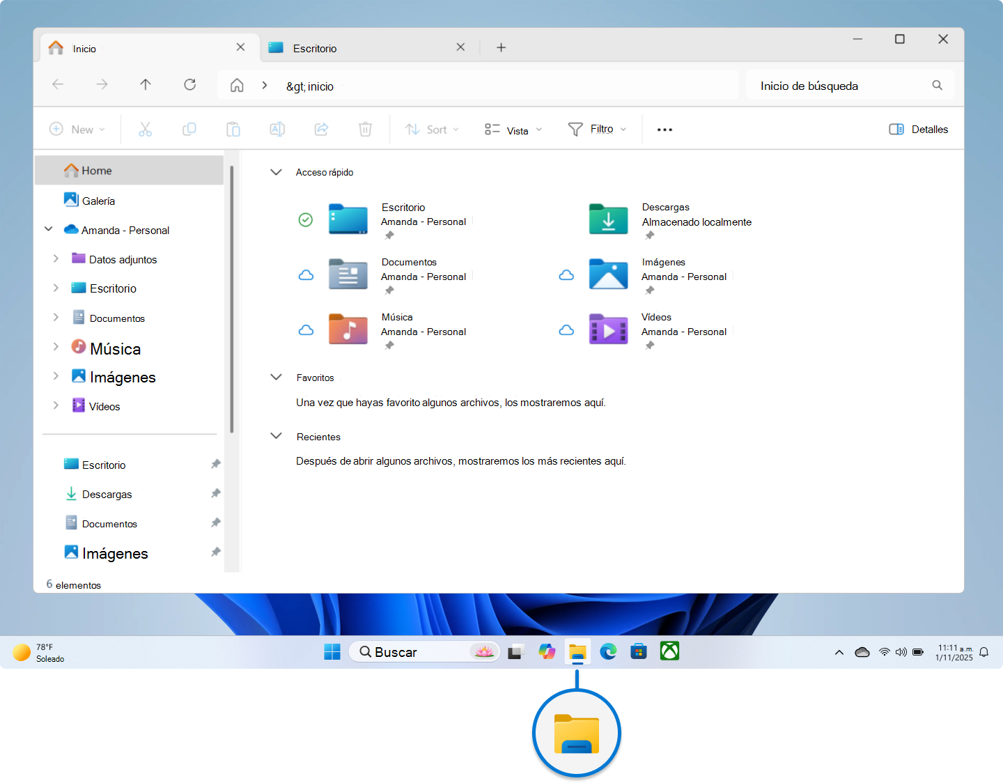 sección de windows en tecnología