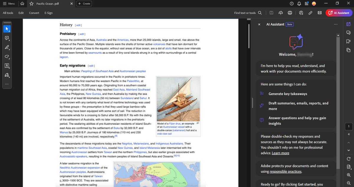 Presentaciones generadas por IA en Adobe Acrobat