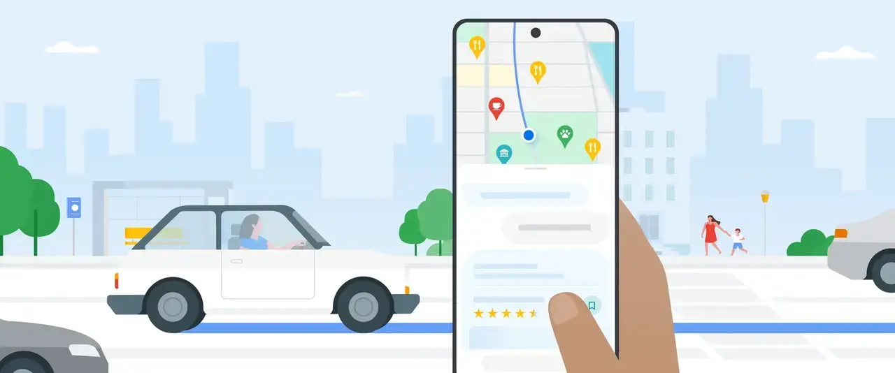 Uso de Google Maps con Gemini al caminar Uso de Google Maps con Gemini al caminar