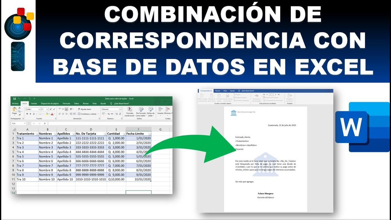 Combinación de correspondencia en Word