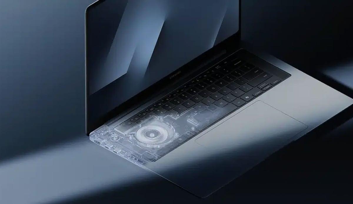 Diseño de los portátiles Galaxy Book6