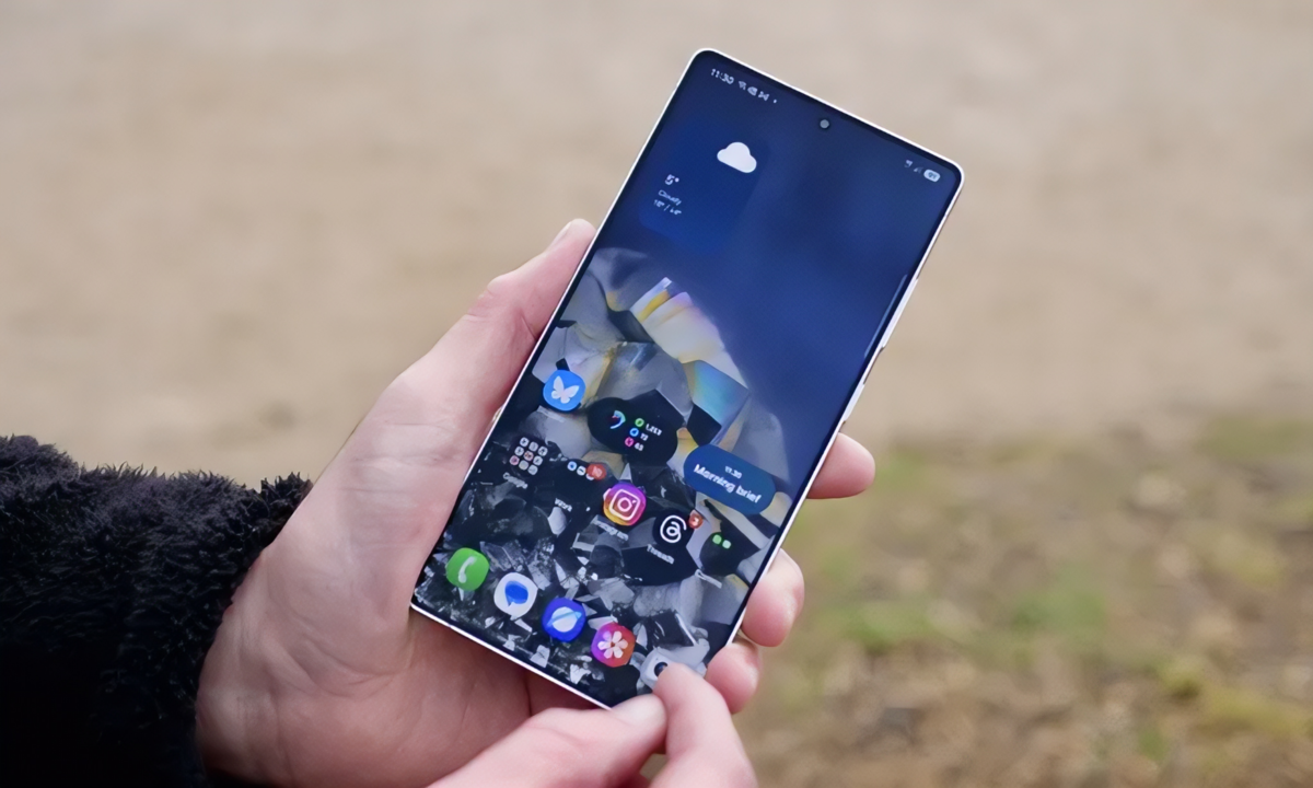 detalle del Galaxy S26 Ultra con pantalla antimirones