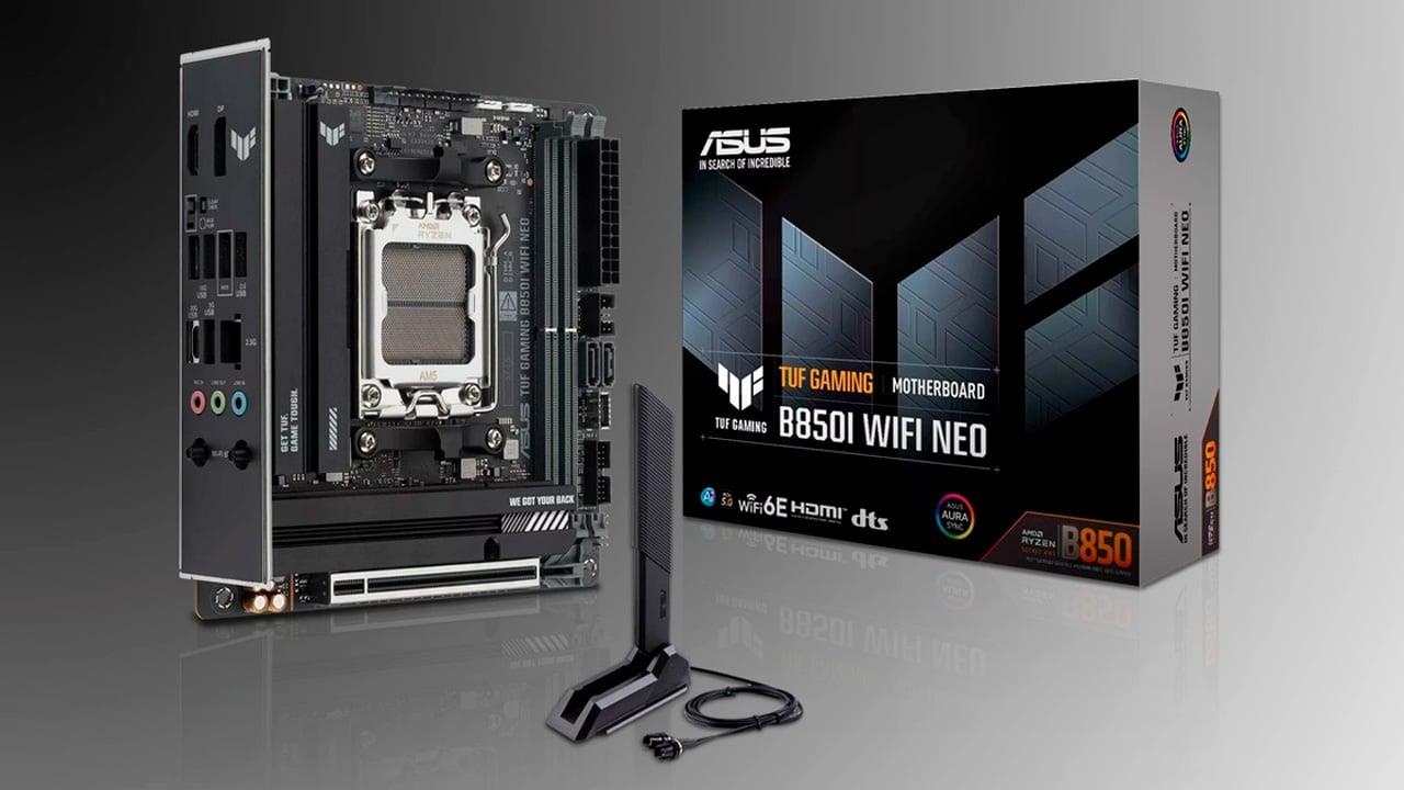 Detalle de la ASUS TUF Gaming B850I WiFi Neo