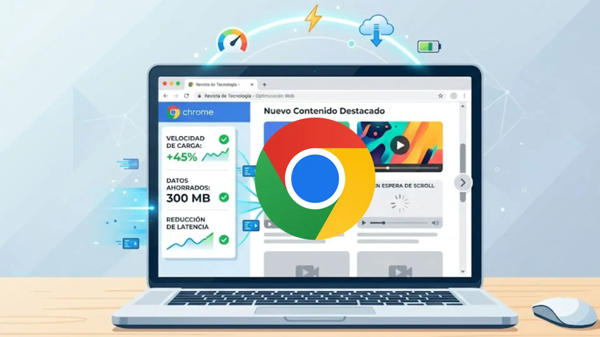 Chrome con carga diferida nativa de vídeos y audios Navegador Chrome con carga diferida de vídeos y audios