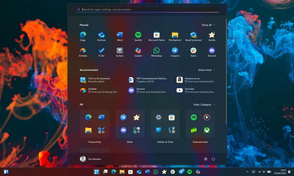 Actualización de Bing afecta al menú Inicio Actualización de Bing afecta al menú Inicio