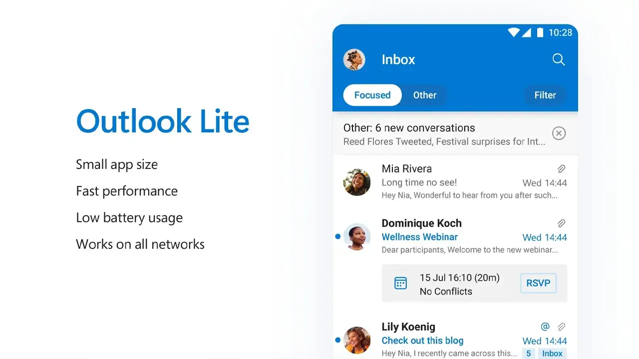 Alternativas a Outlook Lite en Android Alternativas a Outlook Lite en Android