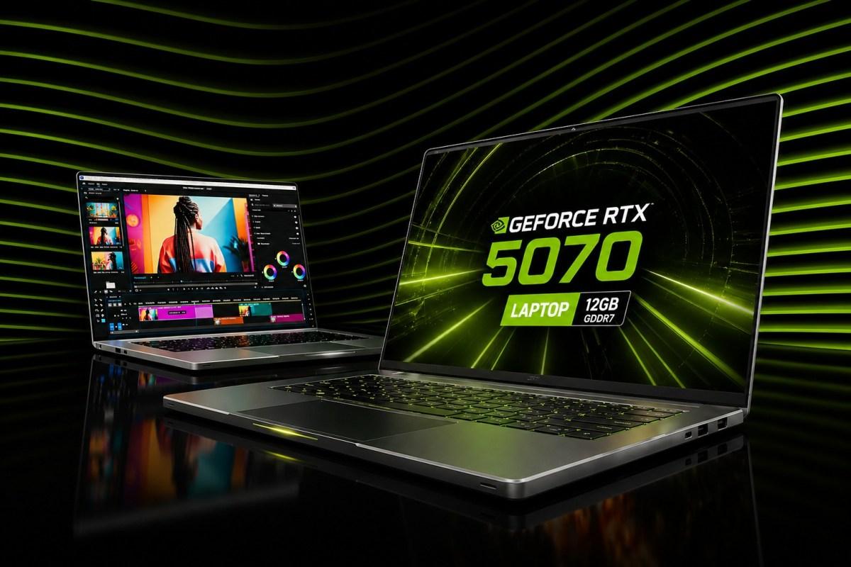 Gráfica RTX 5070 de portátiles con 12 GB de GDDR7