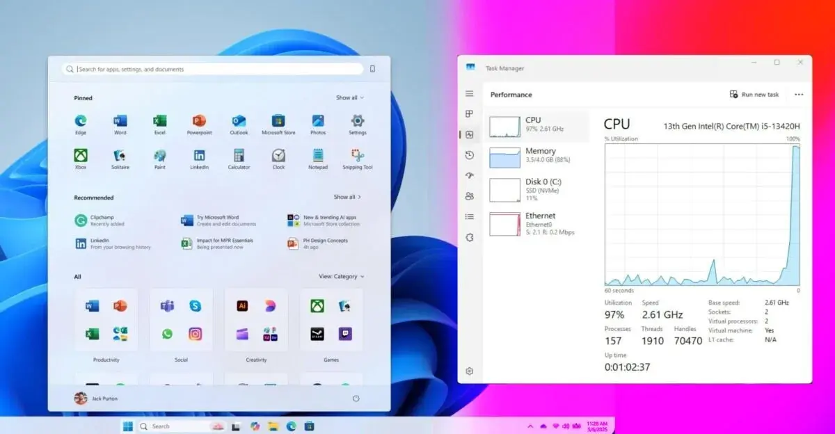 Funciones de audio y cámara en Windows 11 Funciones de audio y cámara en Windows 11