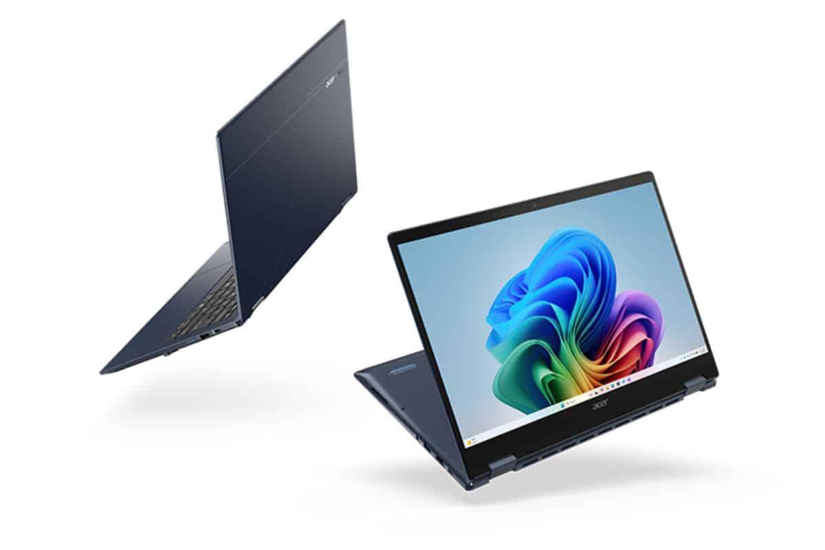 Portátil convertible Acer en modo tablet