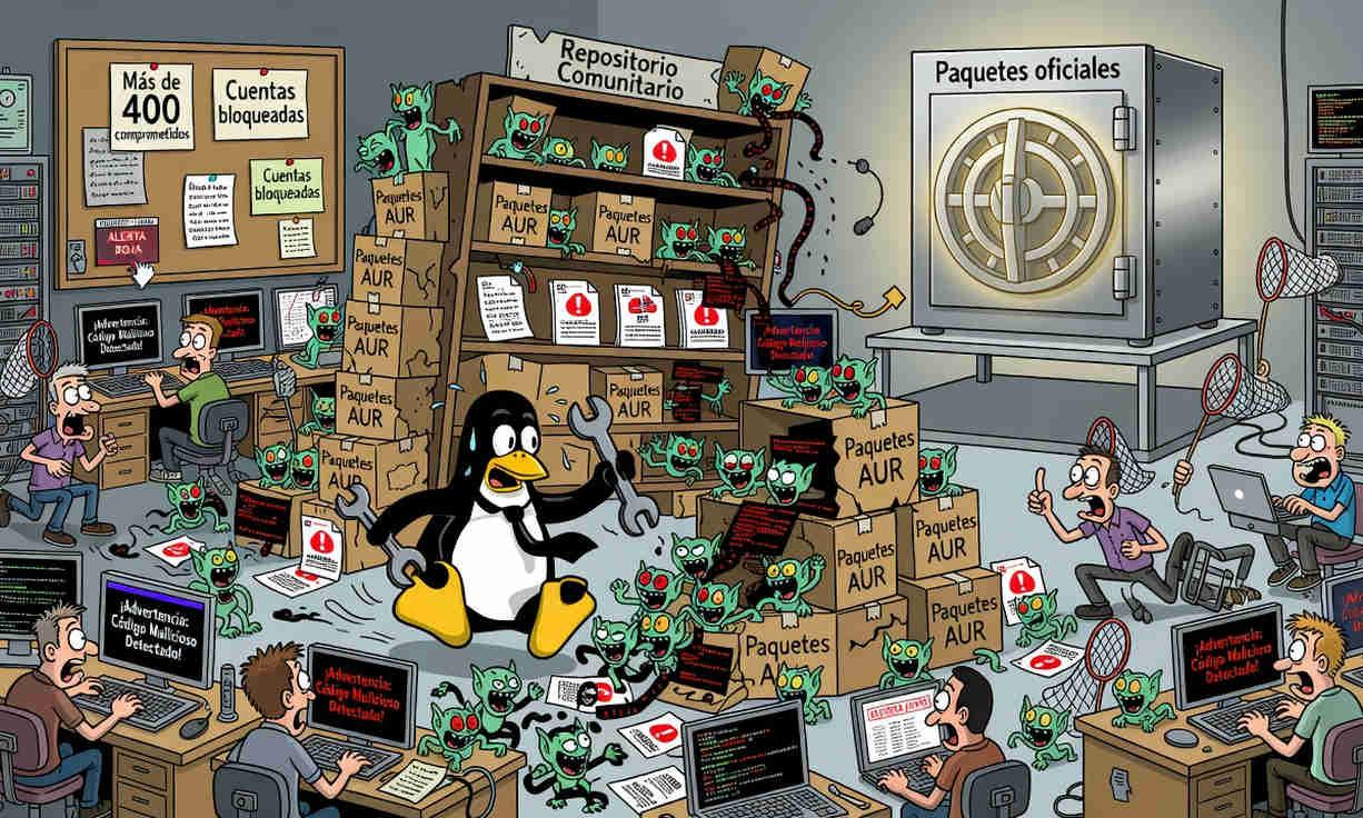 Paquetes afectados AUR Seguridad informática en Linux
