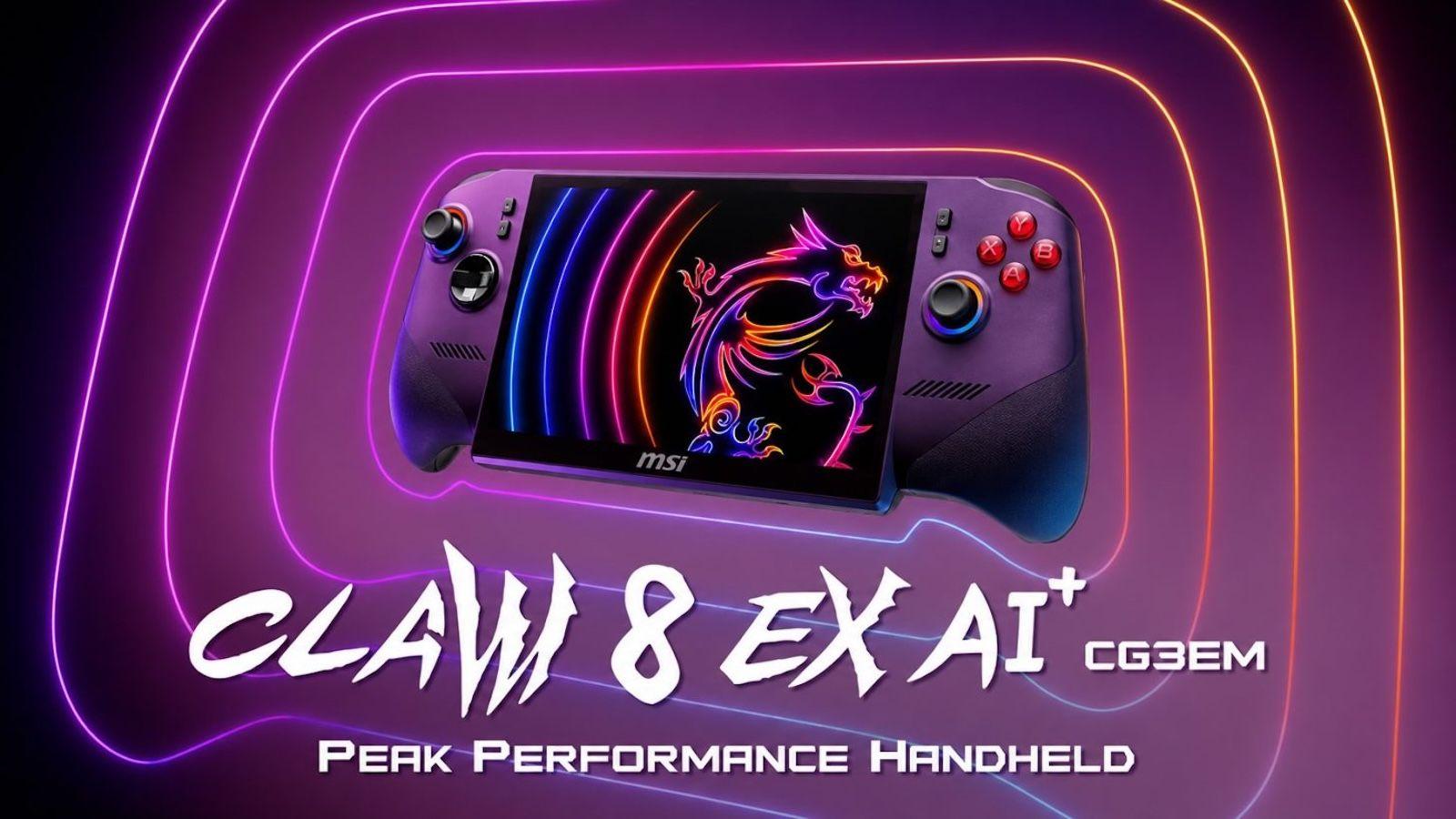 Hardware MSI Claw 8 EX AI+