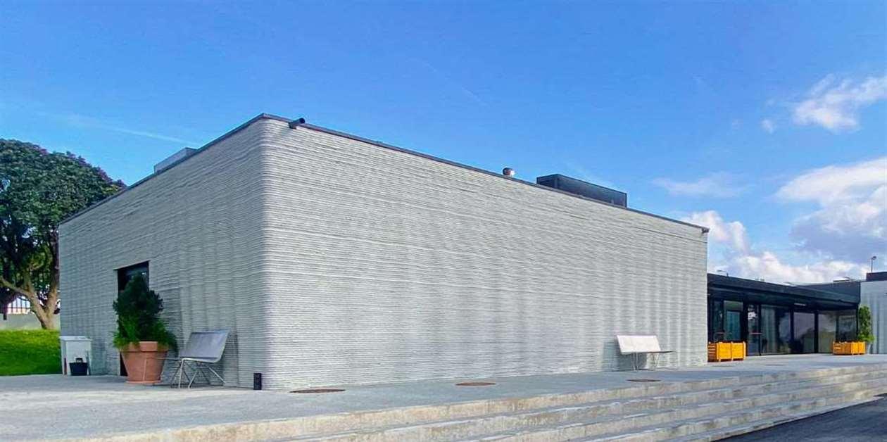 Construcción aditiva en Europa Edificio construido con tecnología de impresión 3D