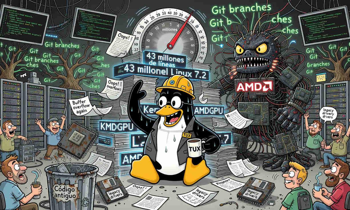 Líneas de código Linux 7.2 Líneas de código Linux 7.2