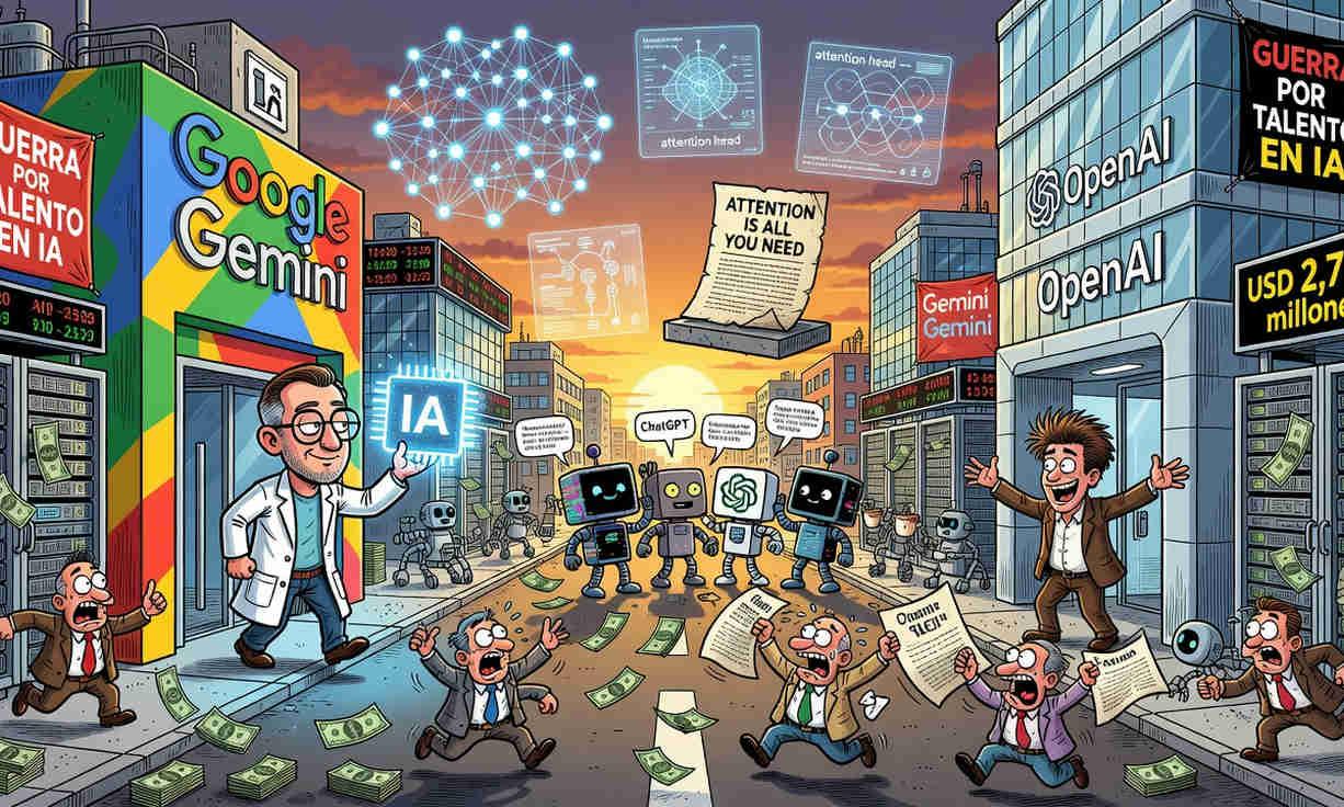 Guerra de fichajes en Silicon Valley Google y OpenAI competencia por talento