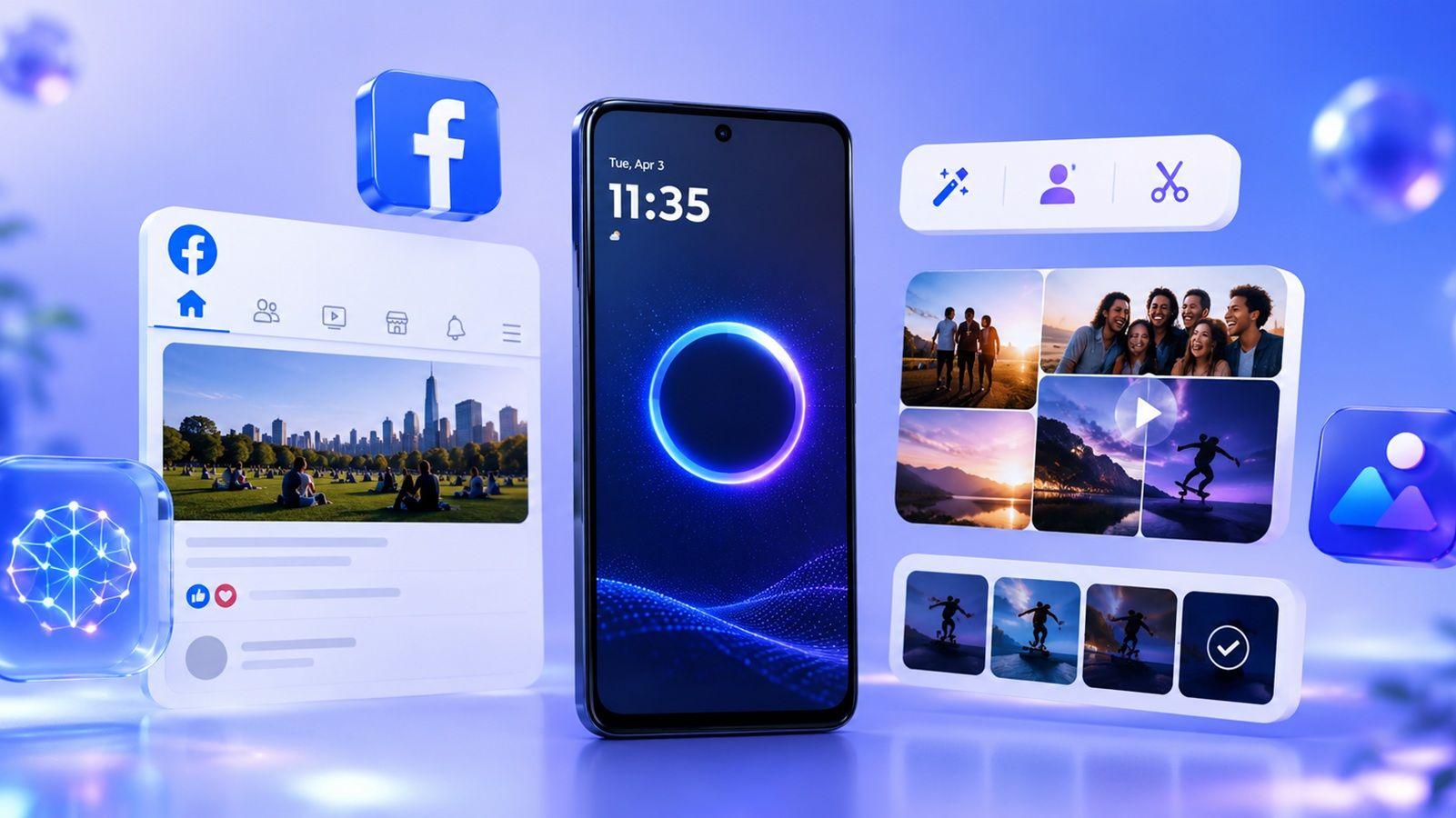 Nuevas funciones de inteligencia artificial en la red social Facebook