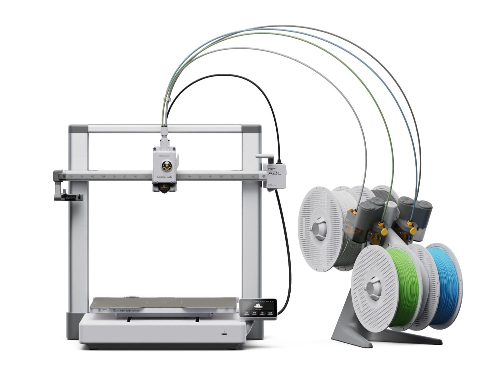 Impresora 3D Bambu Lab A2L en funcionamiento
