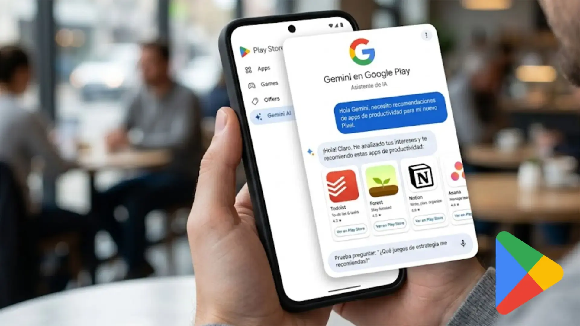 IA de Gemini en Google Play Store Integración de Gemini en la tienda Google Play Store