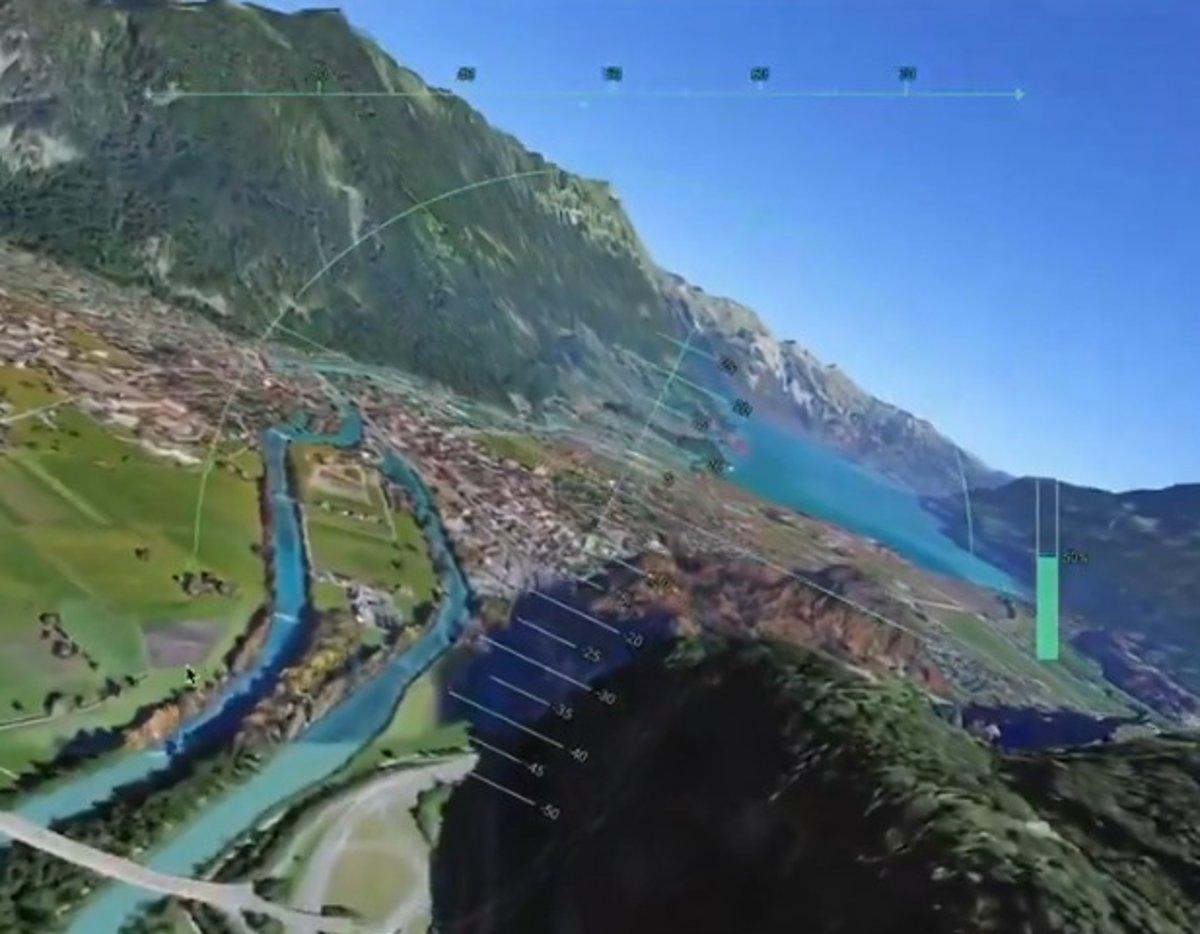 Montañas representadas en 3D en Google Earth