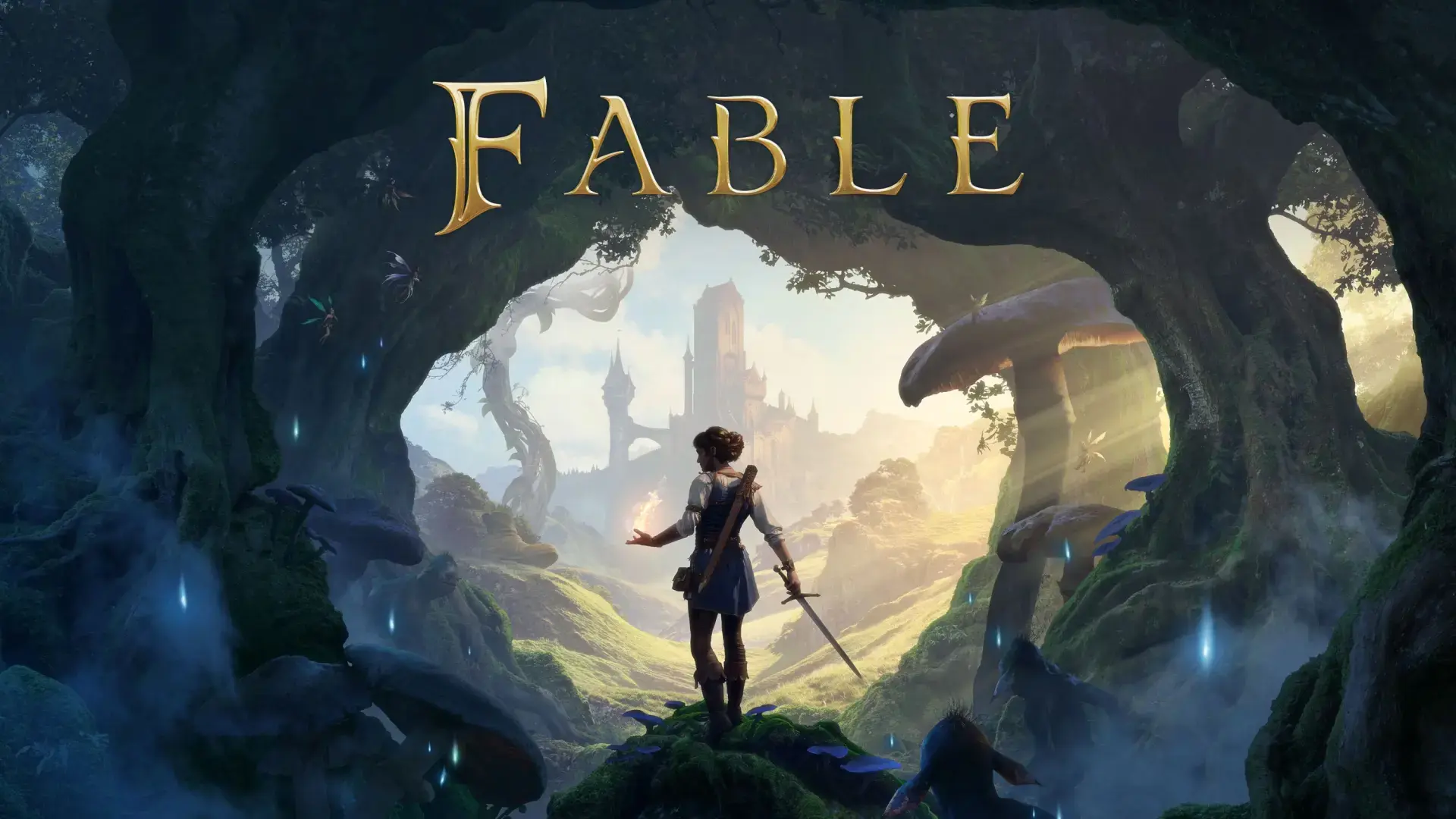 Fable ventana de lanzamiento Protagonista de Fable en un bosque