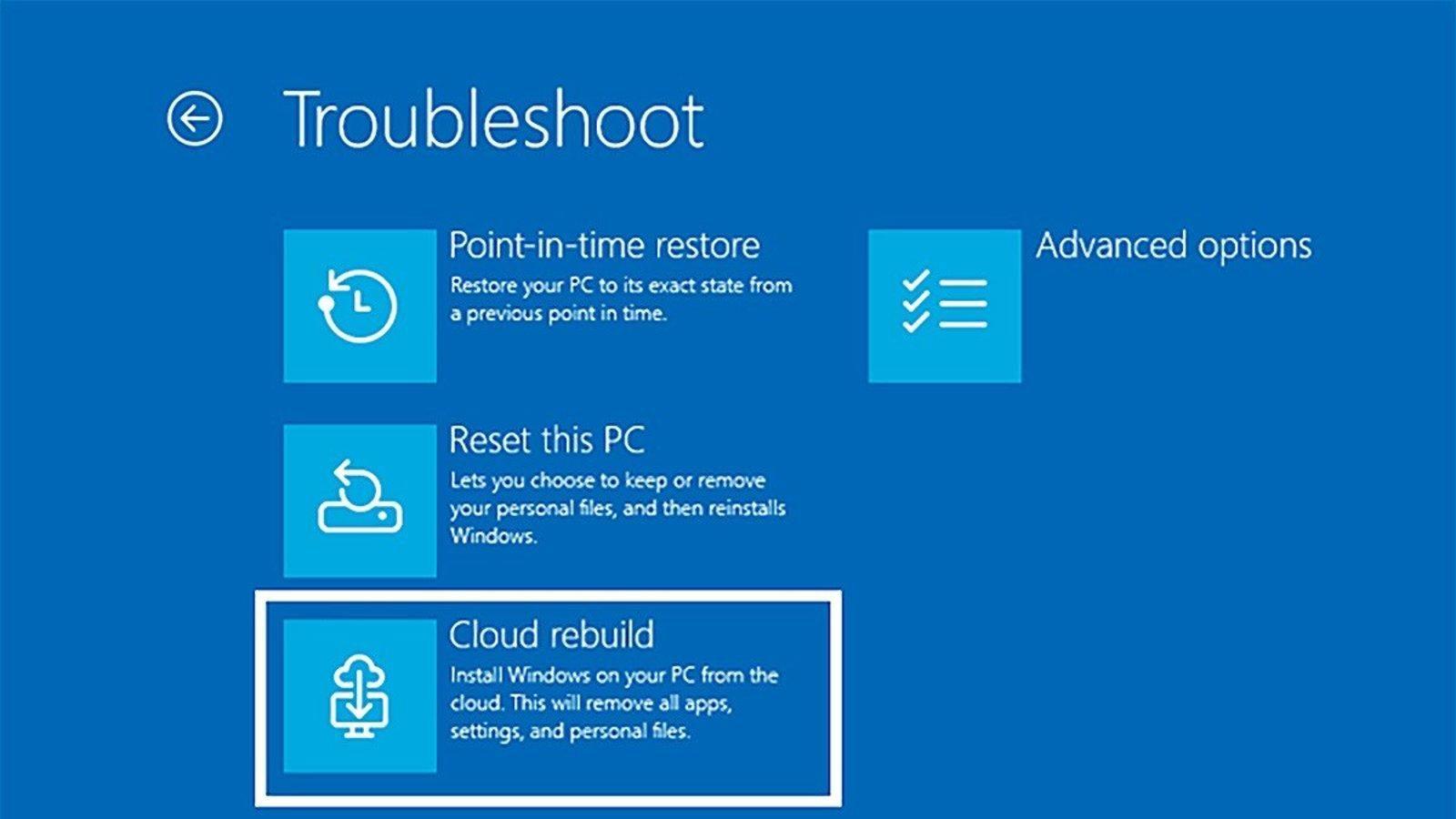 Logotipo de Windows 11 y nube