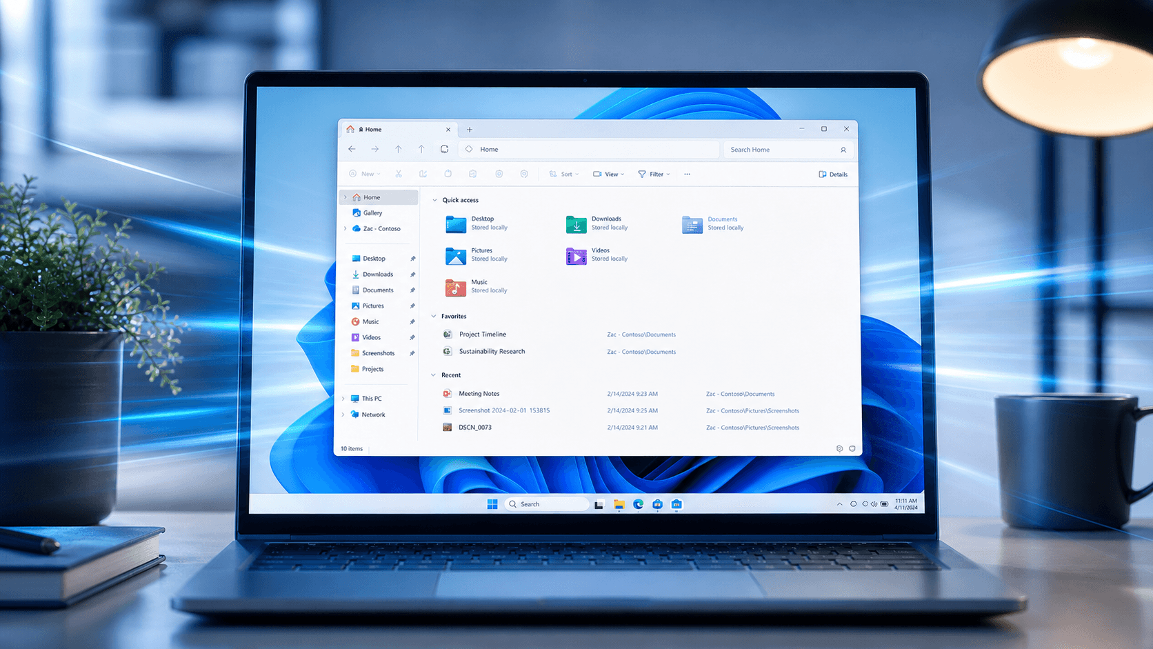 Nuevas funciones del Explorador de archivos