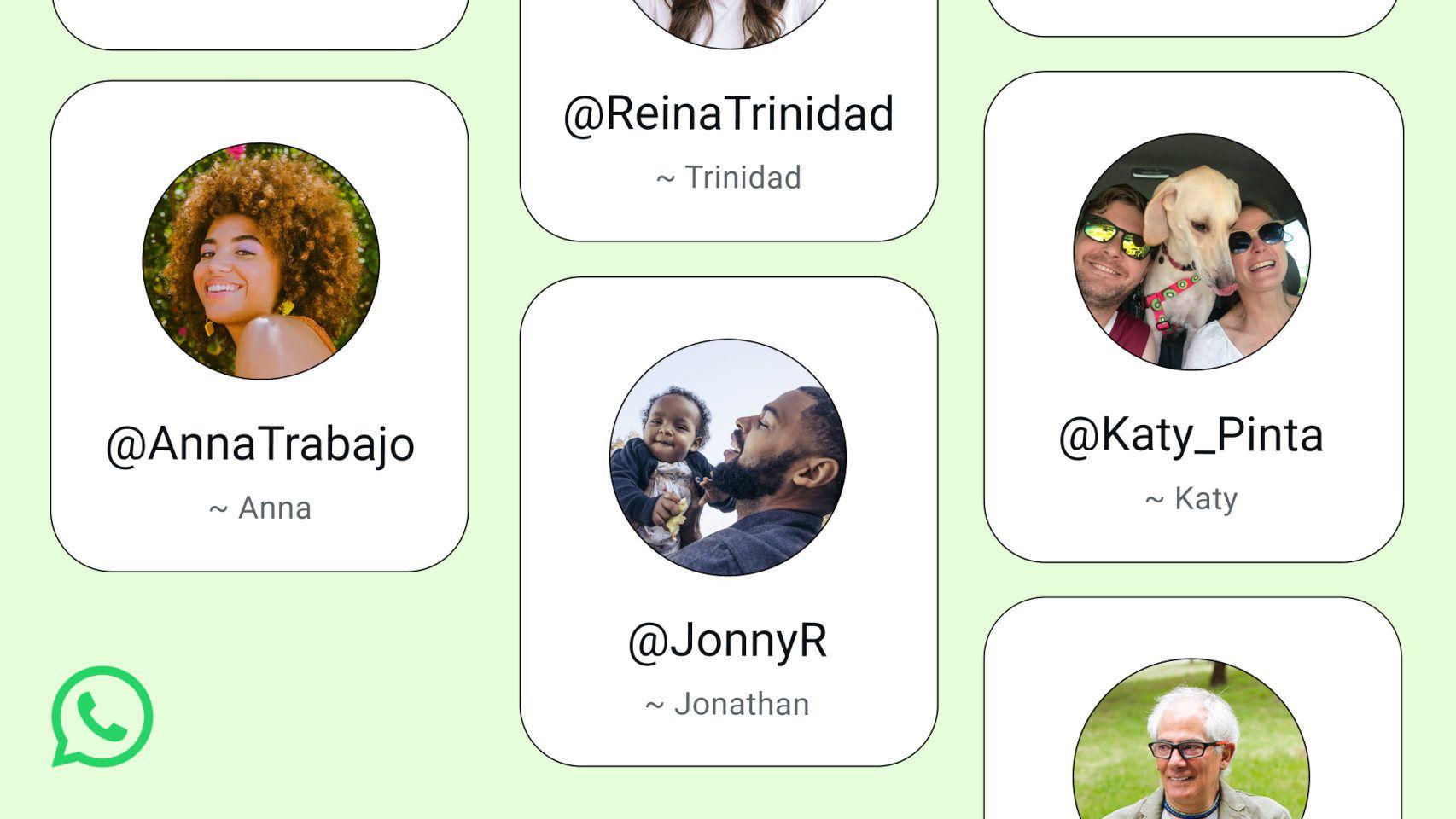 Reserva de nombres de usuario en WhatsApp