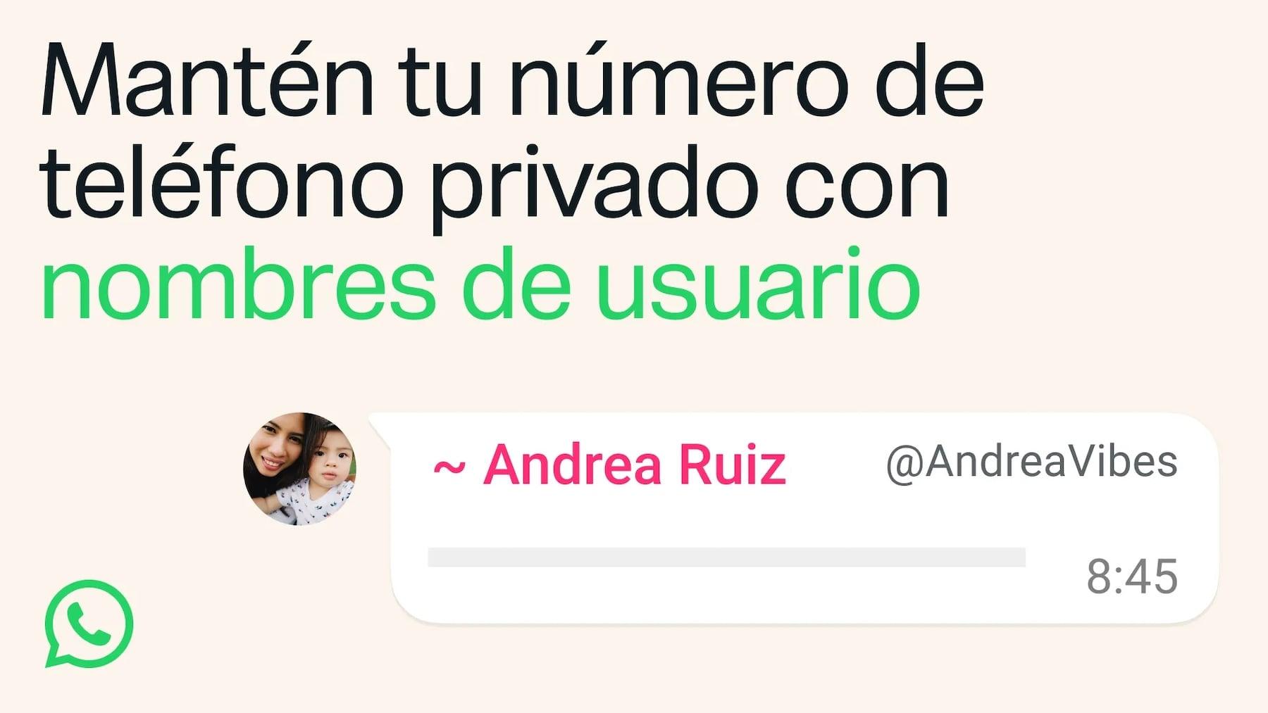 Reserva de nombres de usuario en WhatsApp
