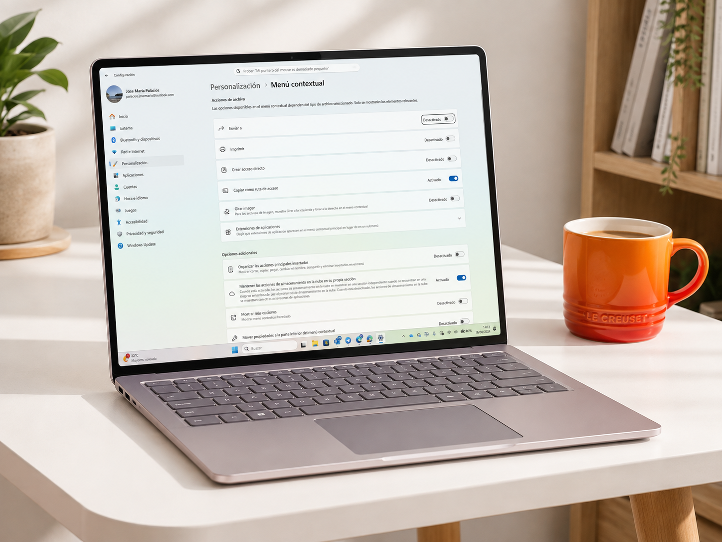 Menú contextual de Windows 11 personalizable