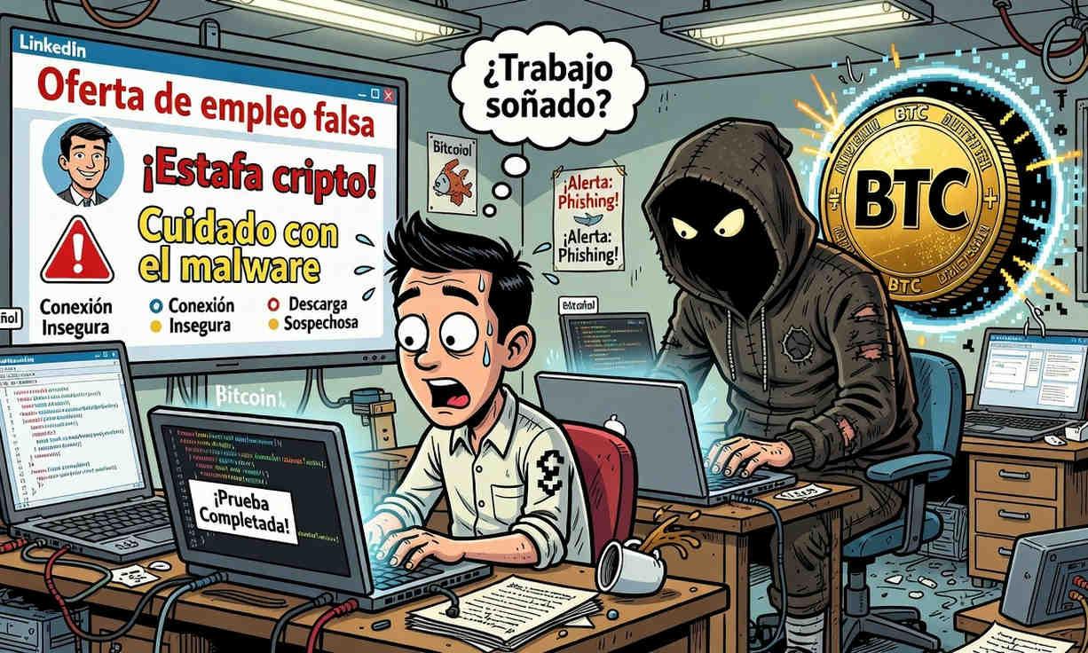 Estafas de empleo en criptomonedas en LinkedIn Estafas de empleo en criptomonedas en LinkedIn